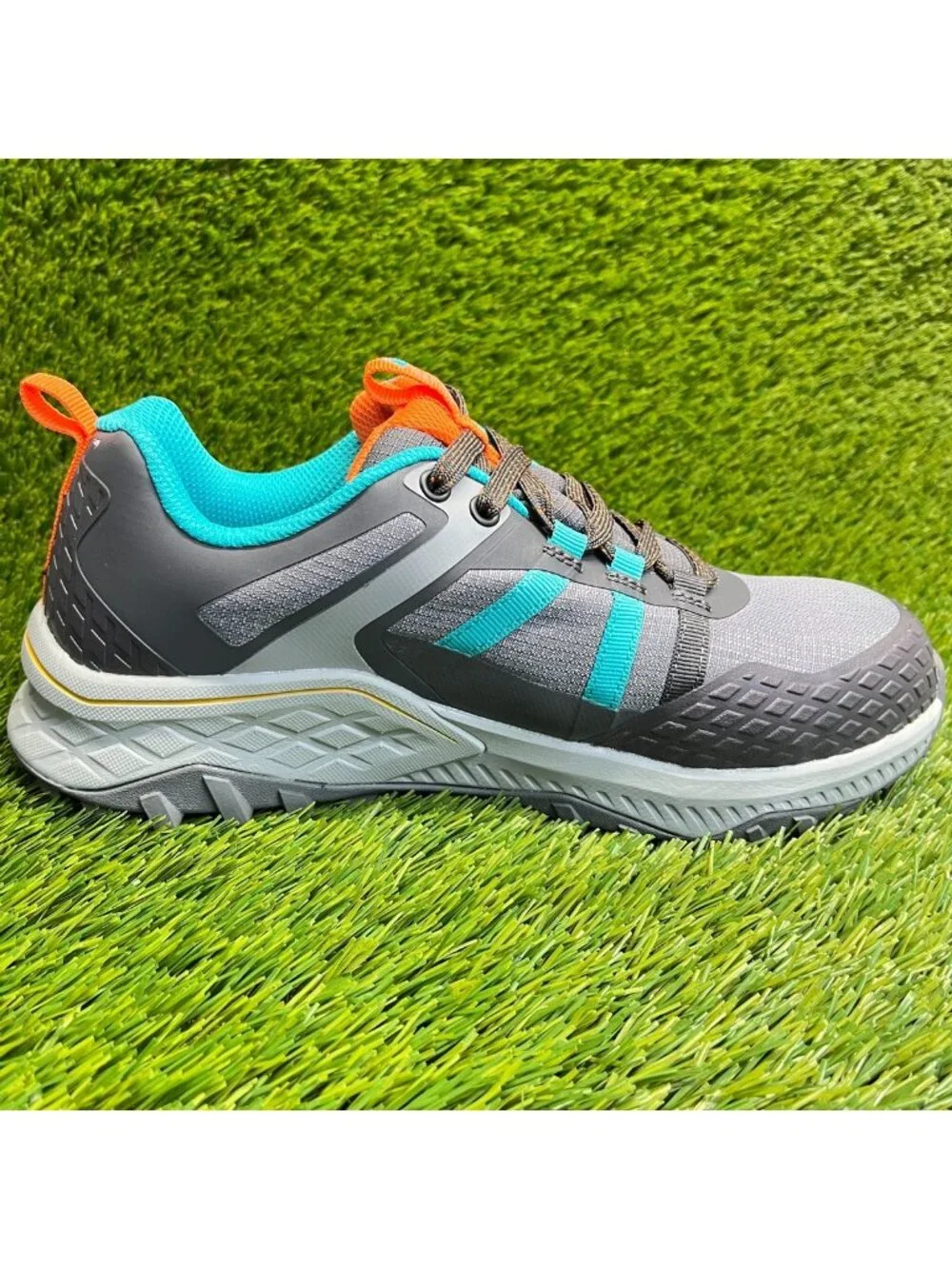 Avenger Aero Trail Womens Size 7.5D Gray Blue Composite Toe Safety Work Shoes